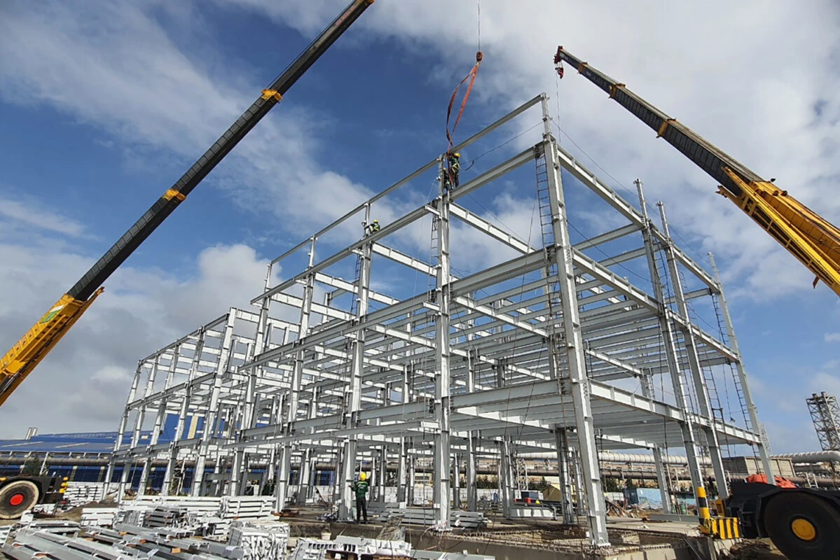 Steel construction process video